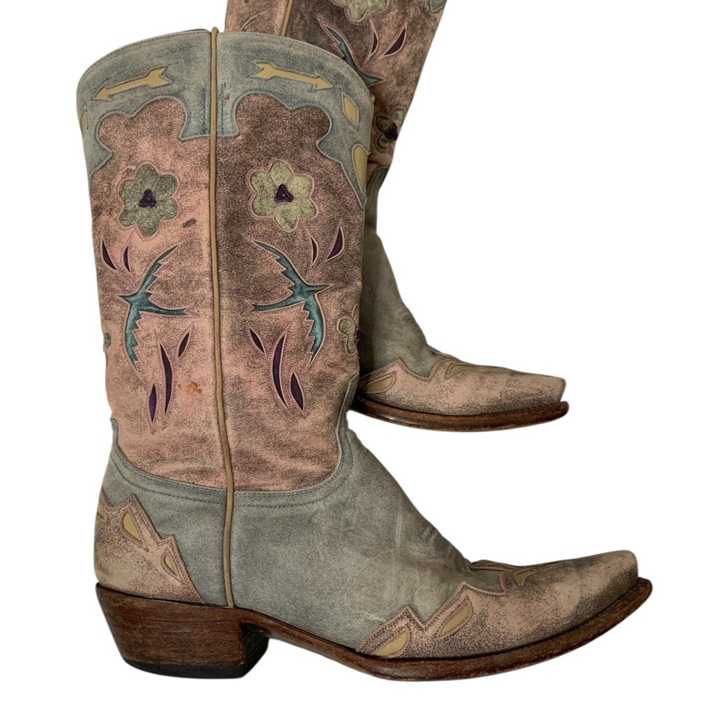 Old Gringo Leather Golondrina Birds Hearts Flowers Cowboy Boots